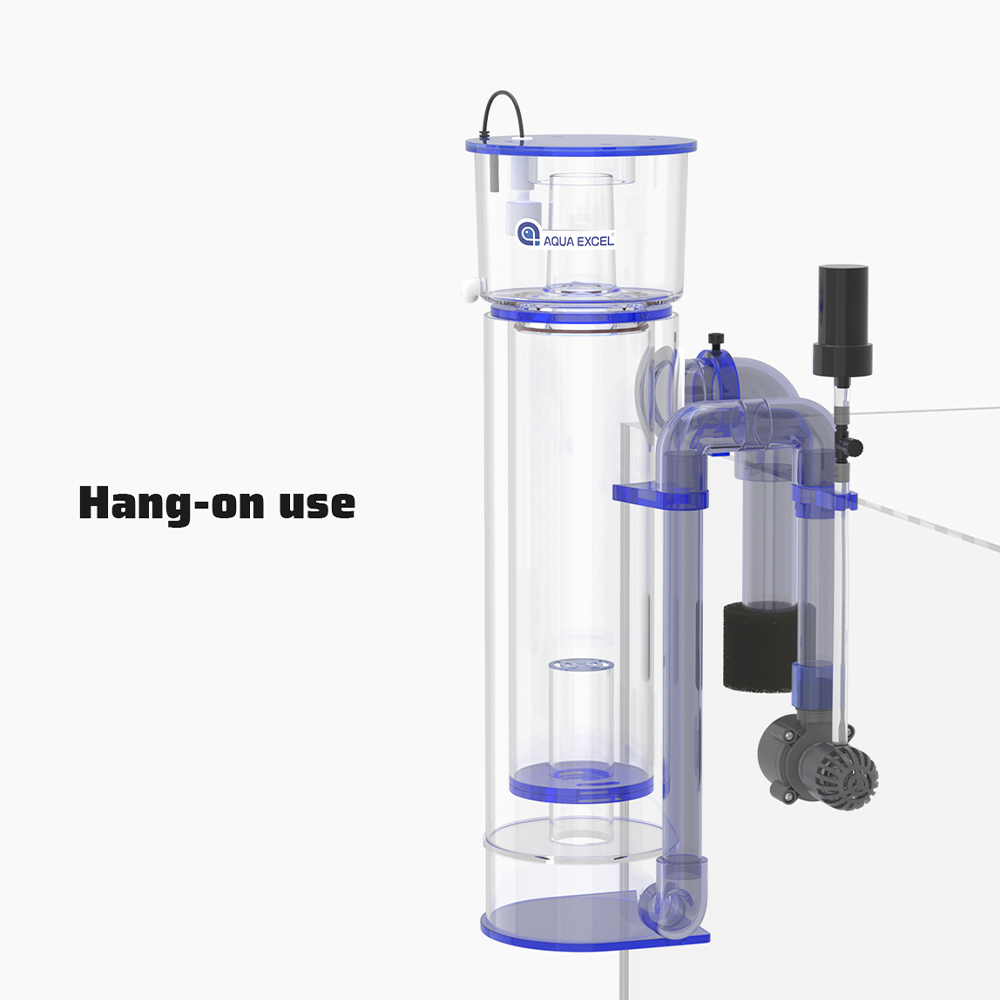Aqua Marine Tank - アクアエクセル AE-75H/100H ハングオン式プロテインスキマー水槽フィルター DCポンプ付き 海水リーフ水槽用