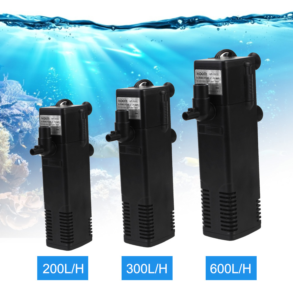 Marine Aquarium Nano - 低レベル水水中水フィルターポンプ水族館の水槽酸素増加ポンプカメ水槽フィルター EU プラグ