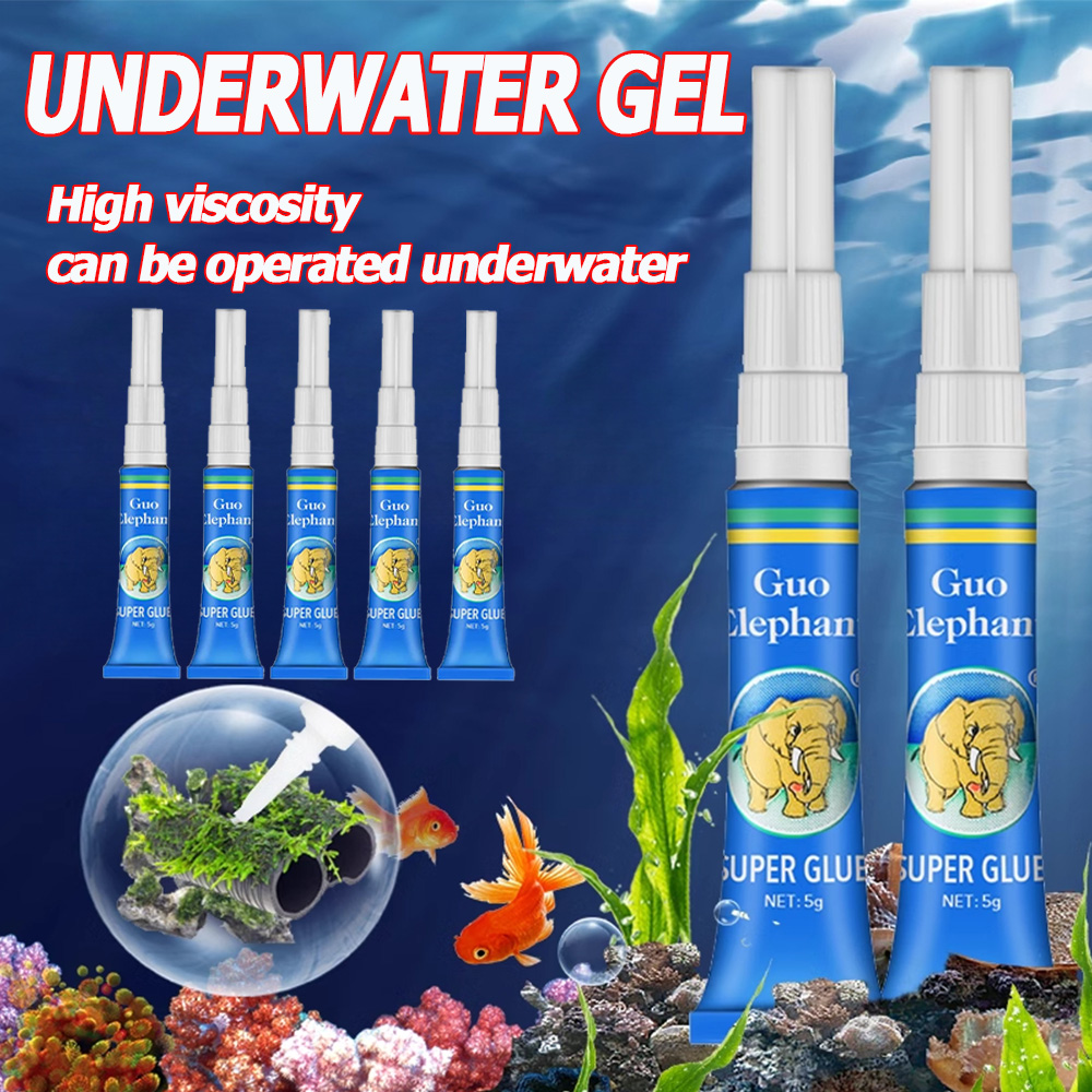 Marine Aquarium Glue - 3/5/10 個水槽造園苔接着剤水族館水生水草スティック固定接着剤水生植物流木水中ゲル