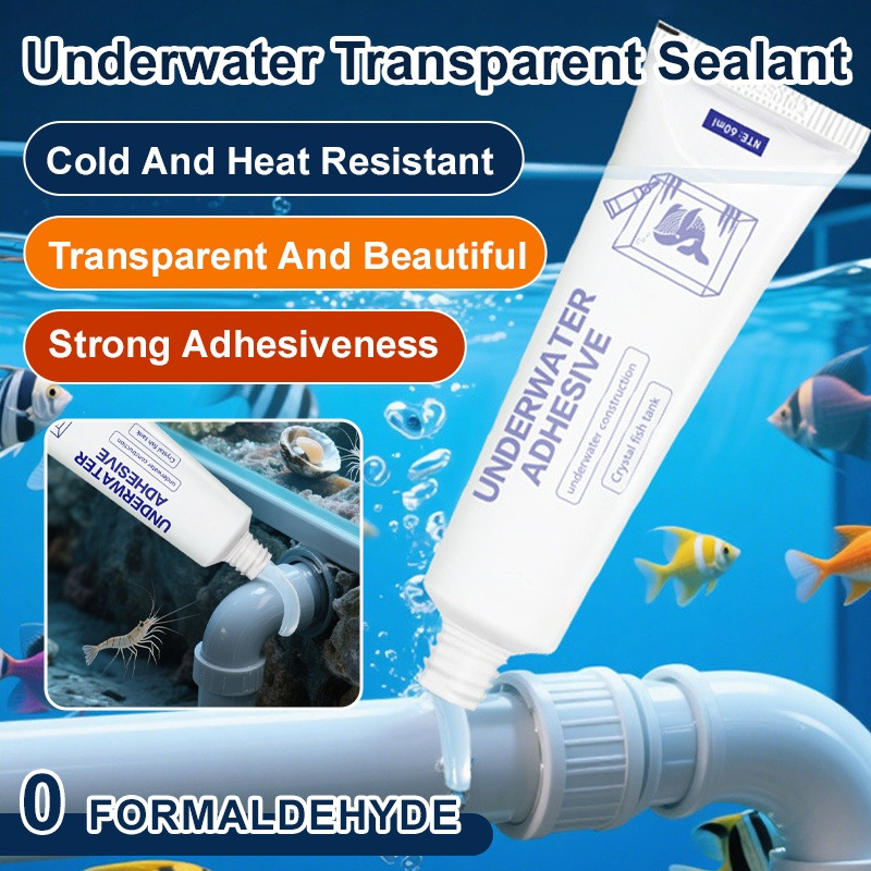 Marine Aquarium Glue - 水道管シーラント接着剤防水詰まり接着剤水族館の漏れ修理剤水中強力な接着剤魚に無害