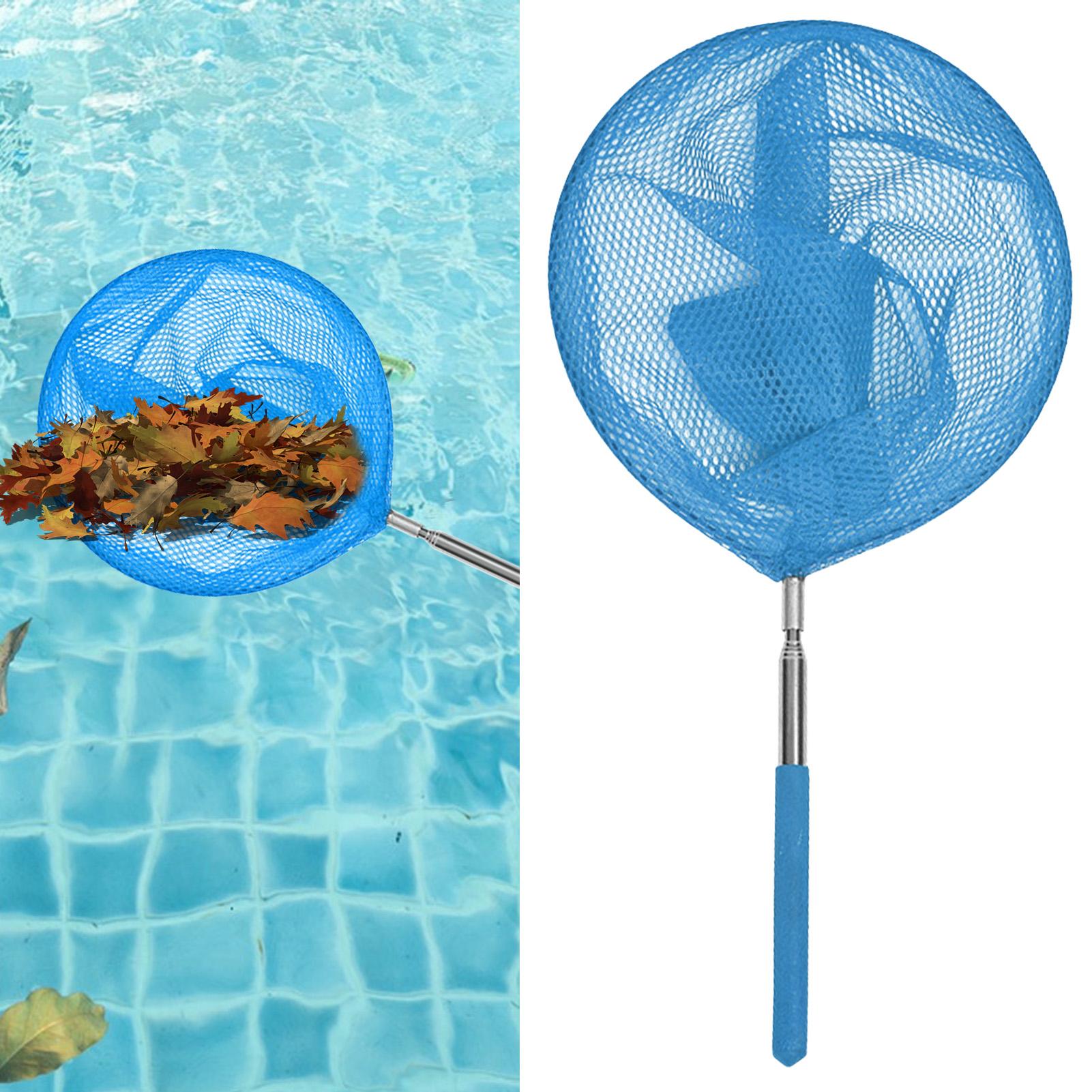 Aquarium Marine - プールスキマーネット伸縮ポール付きステンレス鋼釣りネット子供屋外バタフライネット池スイミングプールクリーニングツール