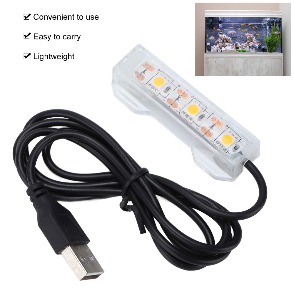 装飾照明 USB 水槽ライト 多色プラスチック水槽 LED  - Marine Aquarium Nano のレビューと価格