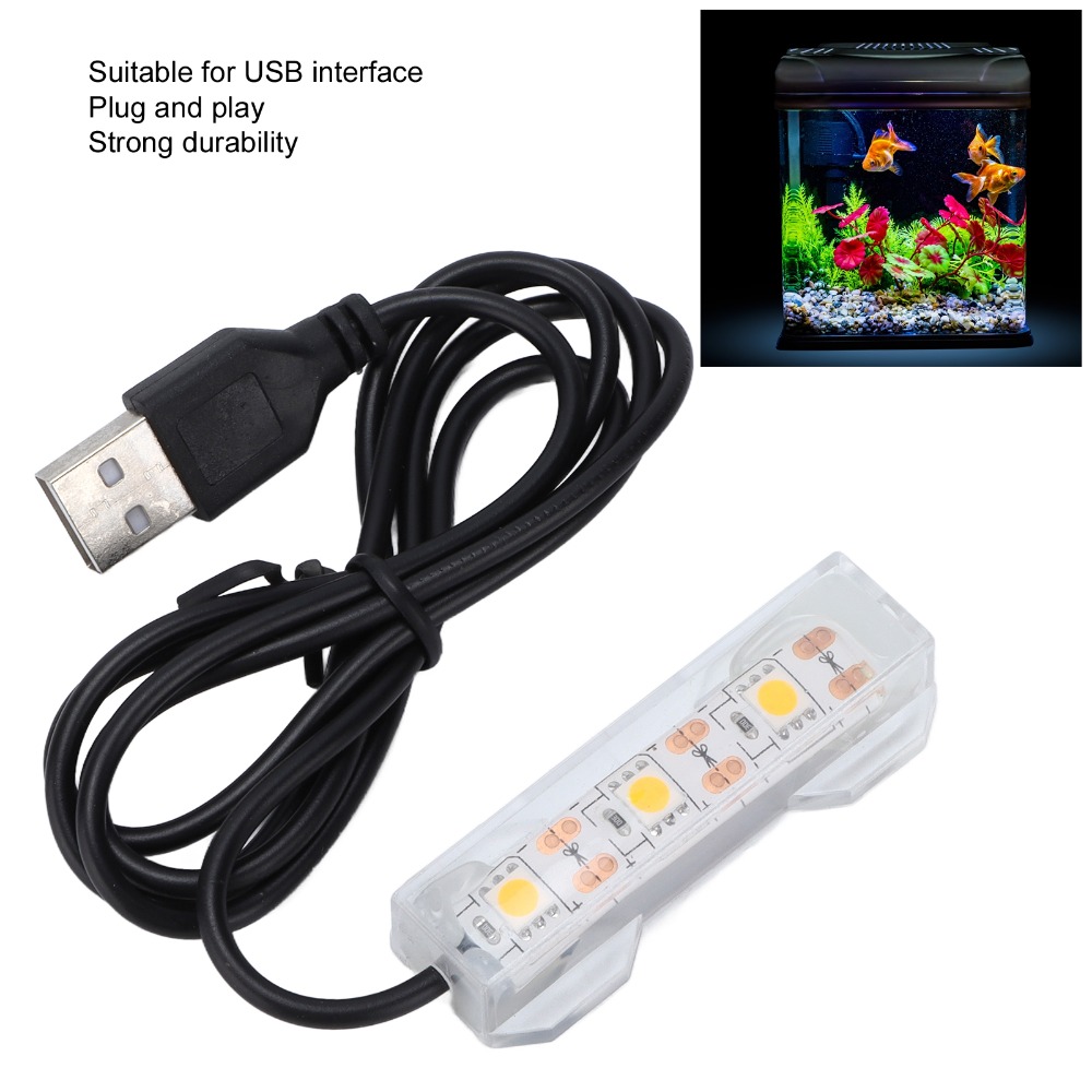 装飾照明 USB 水槽ライト 多色プラスチック水槽 LED  - Marine Aquarium Nano のレビューと価格