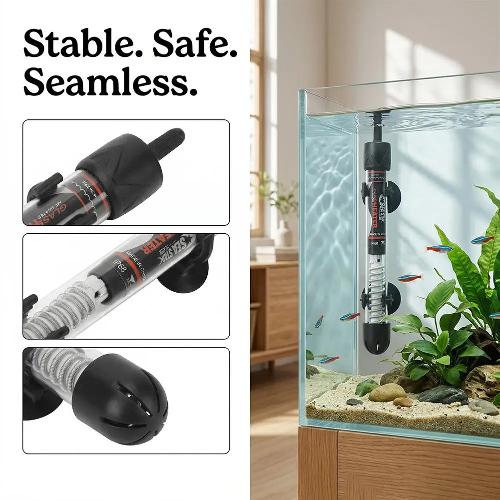 調整可能な水槽ヒーター 25W-300W 自動定温 魚タンク - Marine Aquarium Nano のレビューと価格