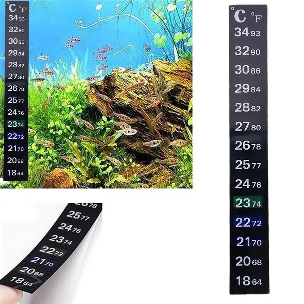 5 個/10 個水族館の水槽ストリップ貼り付け式変色温度計ス - Marine Aquarium Glue のレビューと価格