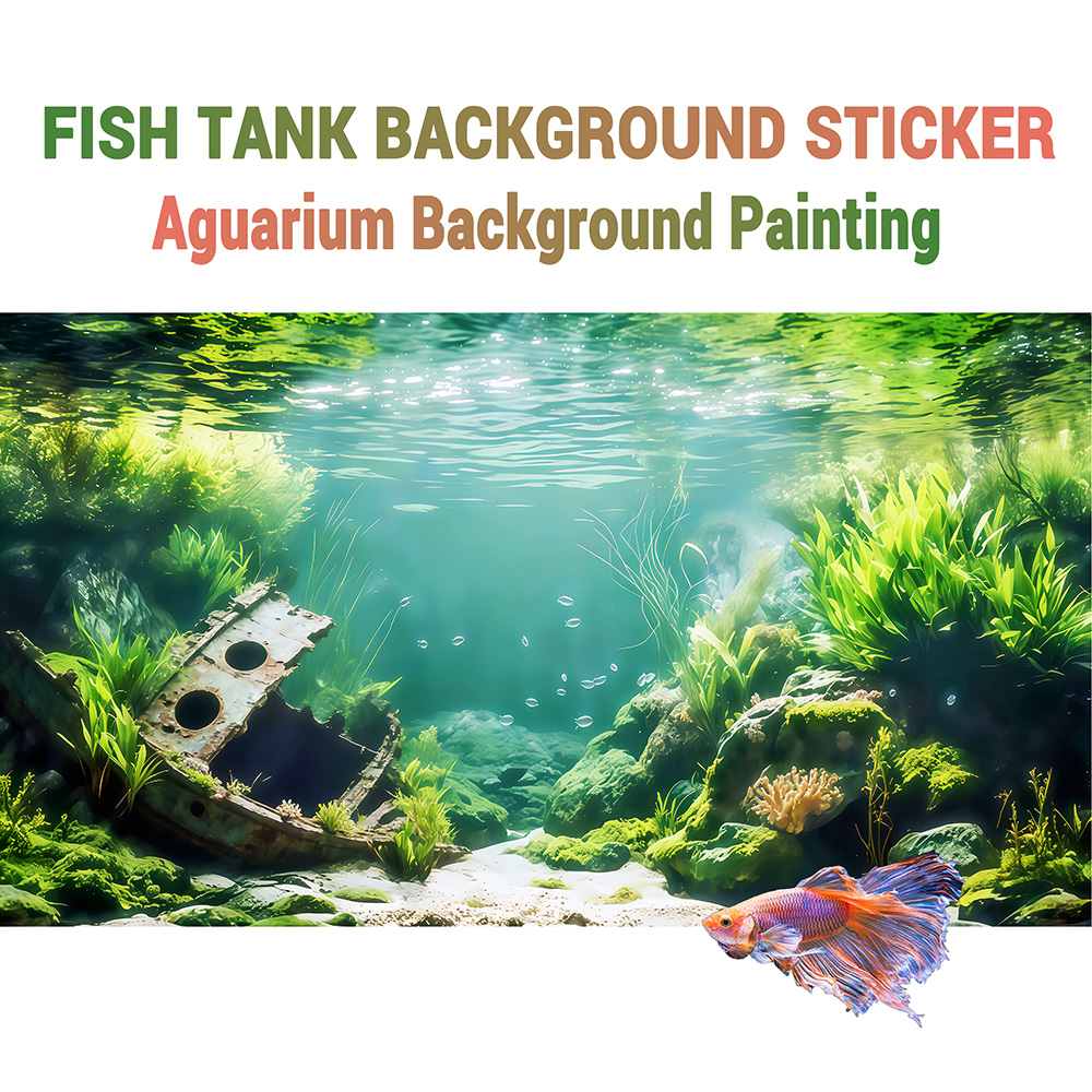 水槽背景ステッカー、サンシャインウォーターグラス、魚タンク＆ - Marine Aquarium Glue のレビューと価格